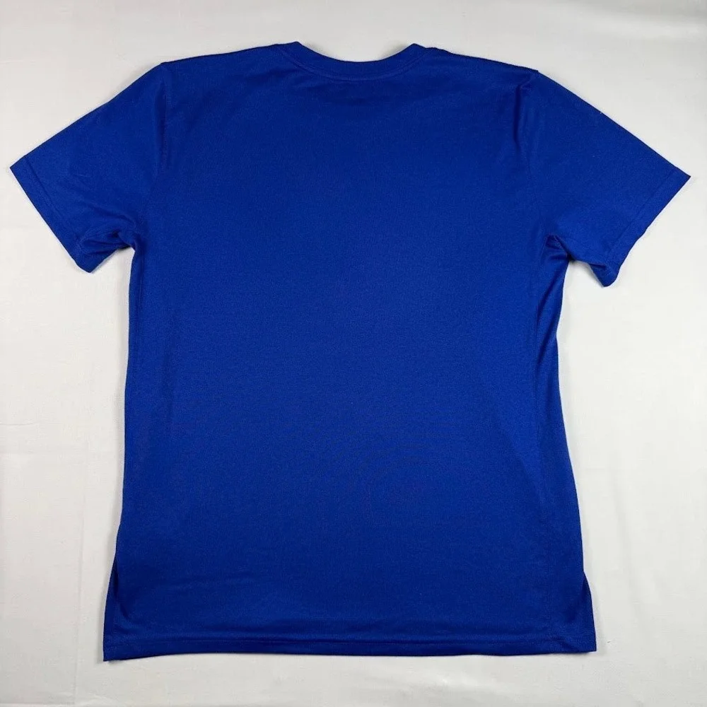 Nike Detroit Pistons NBA Basketball Shirt Mens Medium Blue Dri-FIT Graphic Tee